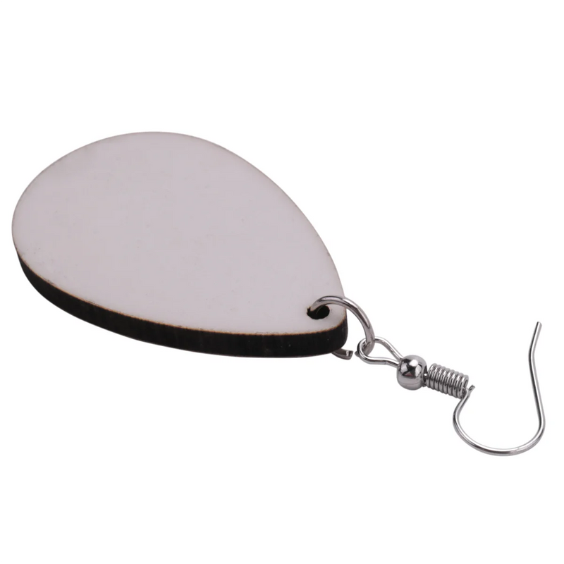 50 Pcs Sublimation Blank Teardrop Earrings for DIY Jewelry Making