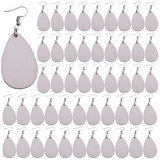 50 Pcs Sublimation Blank Teardrop Earrings for DIY Jewelry Making
