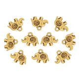 50 Tibetan Elephant OM Charms Pendants Beads for Jewelry Making