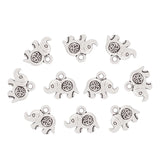 50 Tibetan Elephant OM Charms Pendants Beads for Jewelry Making