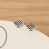 50 Tibetan Silver/Gold Chinese Knot Spacer Beads for DIY Necklace Bracelet