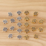 50 Tibetan Silver/Gold Chinese Knot Spacer Beads for DIY Necklace Bracelet