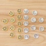 50 Tibetan Silver/Gold Life Tree Beads for Bracelet Making 9mm