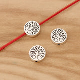 50 Tibetan Silver/Gold Life Tree Beads for Bracelet Making 9mm
