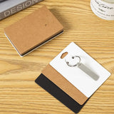 50 Pieces Brown Gift Jewelry Display Ring Keychain Card Holder