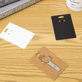 50 Pieces Brown Gift Jewelry Display Ring Keychain Card Holder