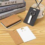 50 Pieces Brown Gift Jewelry Display Ring Keychain Card Holder