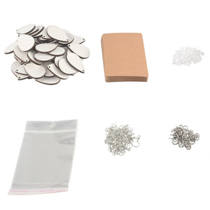 50 Sublimation Blank Halloween Christmas DIY Earring Hooks & Jump Rings