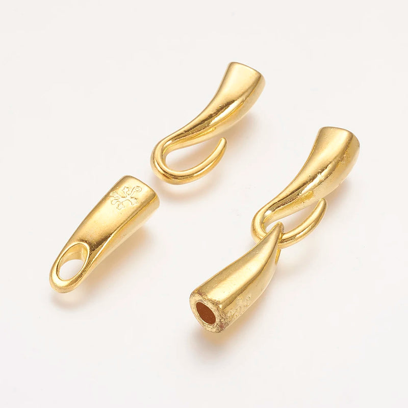 50 Sets Alloy Hook and Eye Clasps for DIY Jewelry Making