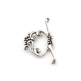 50 Antique Silver OT Toggle Clasps for DIY Jewelry Making F-69
