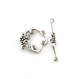 50 Antique Silver OT Toggle Clasps for DIY Jewelry Making F-69