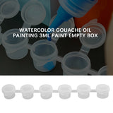 50 Clear 3Ml Mini Painting Cup Pot Storage Paint Containers