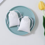 Custom Logo Flannel Jewelry Gift Bags Drawstring Pouches for Wedding Party