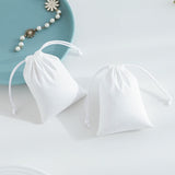 Custom Logo Flannel Jewelry Gift Bags Drawstring Pouches for Wedding Party