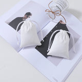 Custom Logo Flannel Jewelry Gift Bags Drawstring Pouches for Wedding Party