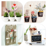 50 Metal Wires Business Card Holder Round Clip Bracket DIY Craft Home