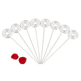 50 Metal Wires Business Card Holder Round Clip Bracket DIY Craft Home