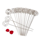 50 Metal Wires Business Card Holder Round Clip Bracket DIY Craft Home