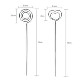 50 Metal Wires Business Card Holder Round Clip Bracket DIY Craft Home