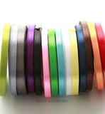 50 Yards Satin Bow Embellishment Ribbon 6mm 10mm 12mm 15mm 20mm