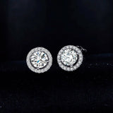 50% off 925 Sterling Silver Zircon Stud Earrings