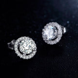 50% off 925 Sterling Silver Zircon Stud Earrings