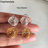 50 pcs 15x16mm Wire Ball Charms, Handmade Crafts, Jewelry Supplies