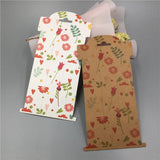 50pcs DIY Flower Pattern Hair Clip Brooch Jewelry Display Card