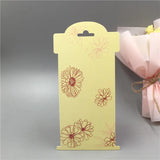 50pcs DIY Flower Pattern Hair Clip Brooch Jewelry Display Card