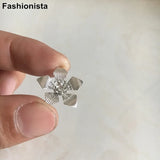 50 pcs 17mm Brass Flower Bead Caps for Jewelry Crafts Supplies