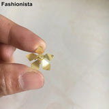 50 pcs 17mm Brass Flower Bead Caps for Jewelry Crafts Supplies