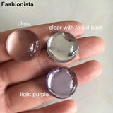 50 pcs 20mm Flat Back Acrylic Cabochon Resin Rhinestone Beads