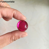 50 pcs 20mm Flat Back Acrylic Cabochon Resin Rhinestone Beads