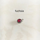 50 pcs Small Round Rhinestone Dangles, Metal Base Settings, Jewelry Charms