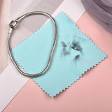 50 pcs 8x8cm Silver Polishing Cloth Keep Jewelry Shining