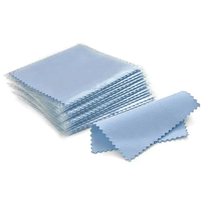 50 pcs 8x8cm Silver Polishing Cloth Keep Jewelry Shining
