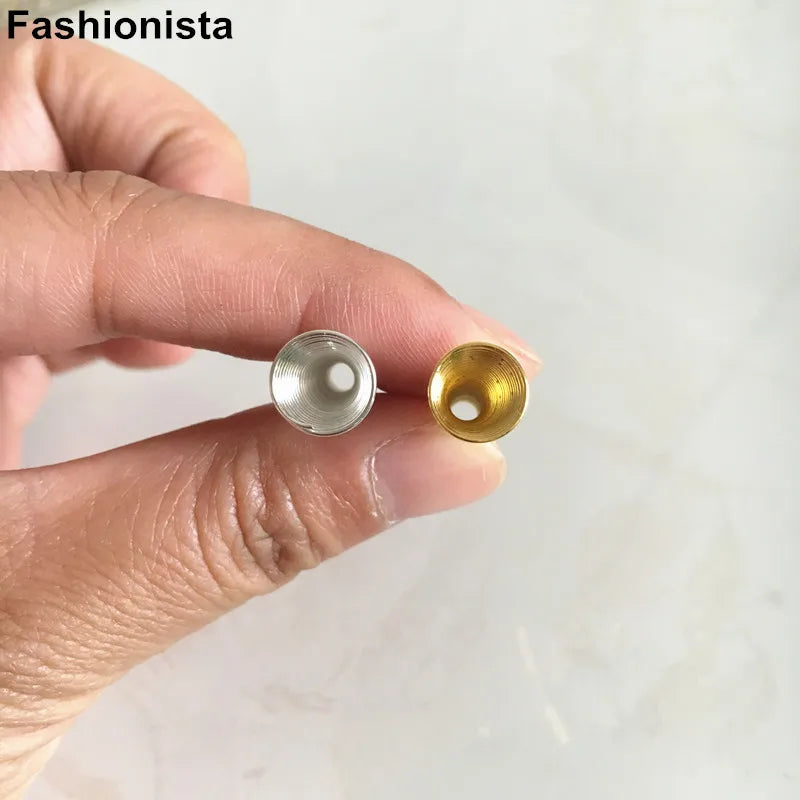 50 pcs Metal Speaker Shape Decorations For Jewelry, Crafts Supplies