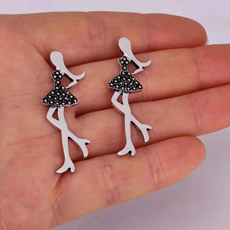 50 pcs Pretty Girl Pendant Charms for Women Children