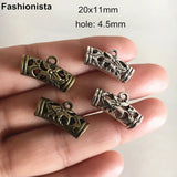 50 pcs Tibetan Bronze Bail Beads for Jewelry Making 20x11mm