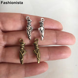 50 pcs Pointe Shoe Charms Metal Antique Bronze 7*24mm Ballet Dance Pendant