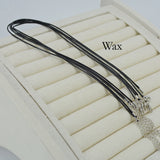50 pcs - Waxed Cord Necklace, 1.5mm Wax Cord Choker & Extender, Unisex Necklace