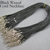 50 pcs - Waxed Cord Necklace, 1.5mm Wax Cord Choker & Extender, Unisex Necklace