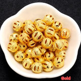 50 pcs Brass Hollow Metal Bead Spacer Findings DIY Jewelry Making