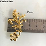 50 Pcs Metal Filigree Flower Embellishment for Scrapbook and Crafts