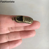 50 pcs Heavy Metal Running Shoes Charms Pendants Tibetan Silver/Bronze 10*29mm