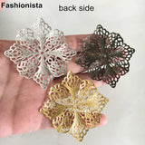 50 pcs Large Filigree Flowers 49mm, DIY Jewelry & Crafts Supplies
