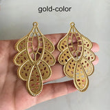 50 pcs Peacock Tail Charms Metal Filigree Flower Charms For Jewelry