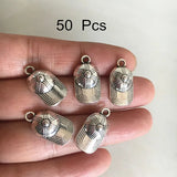 50 pcs Metal Baseball Cap Charms Pendant for Jewelry Accessories