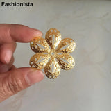 Metal Filigree Flowers 41mm for Jewelry Project -DGG