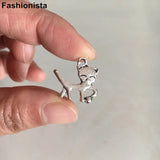 50pcs Antique Silver Cats Charms 18*20mm Jewelry Findings